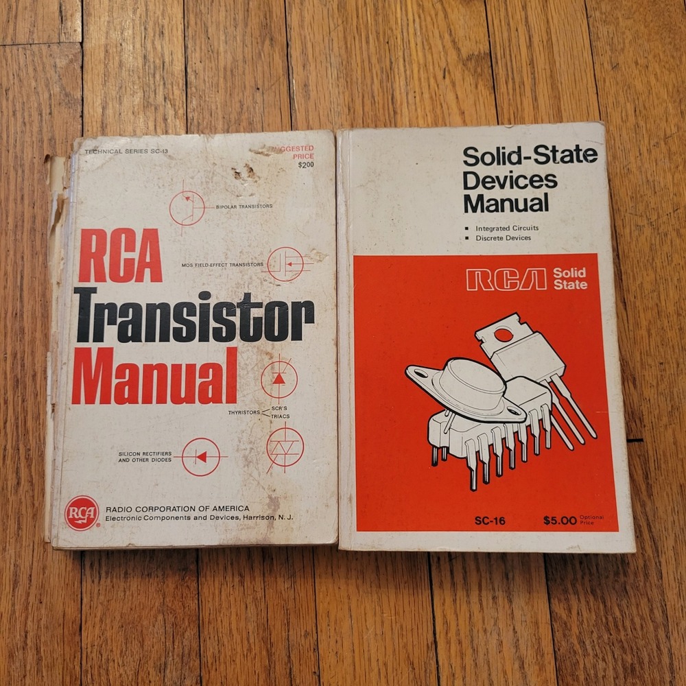 RCA Transistor Manual Solid‎ State Devices Technical Book Lot 1975 Guide How To